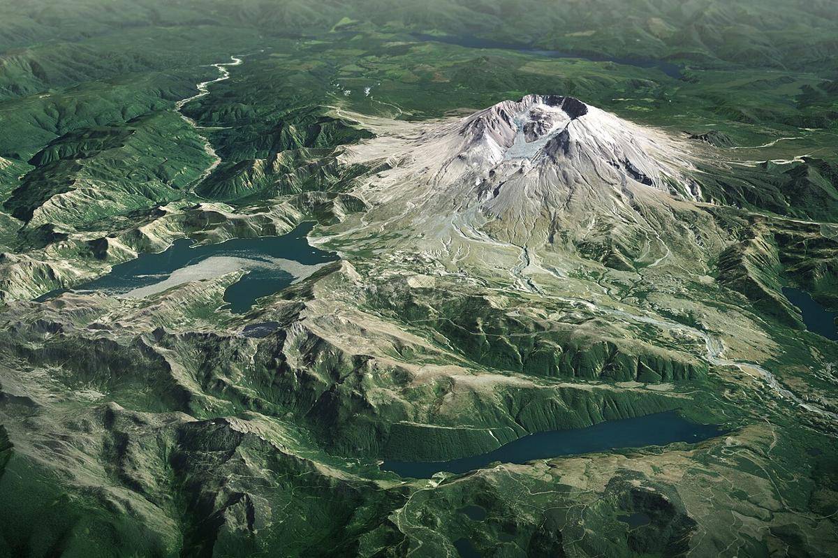 Gunung St. Helens (commons.wikimedia.org/Washington DNR)