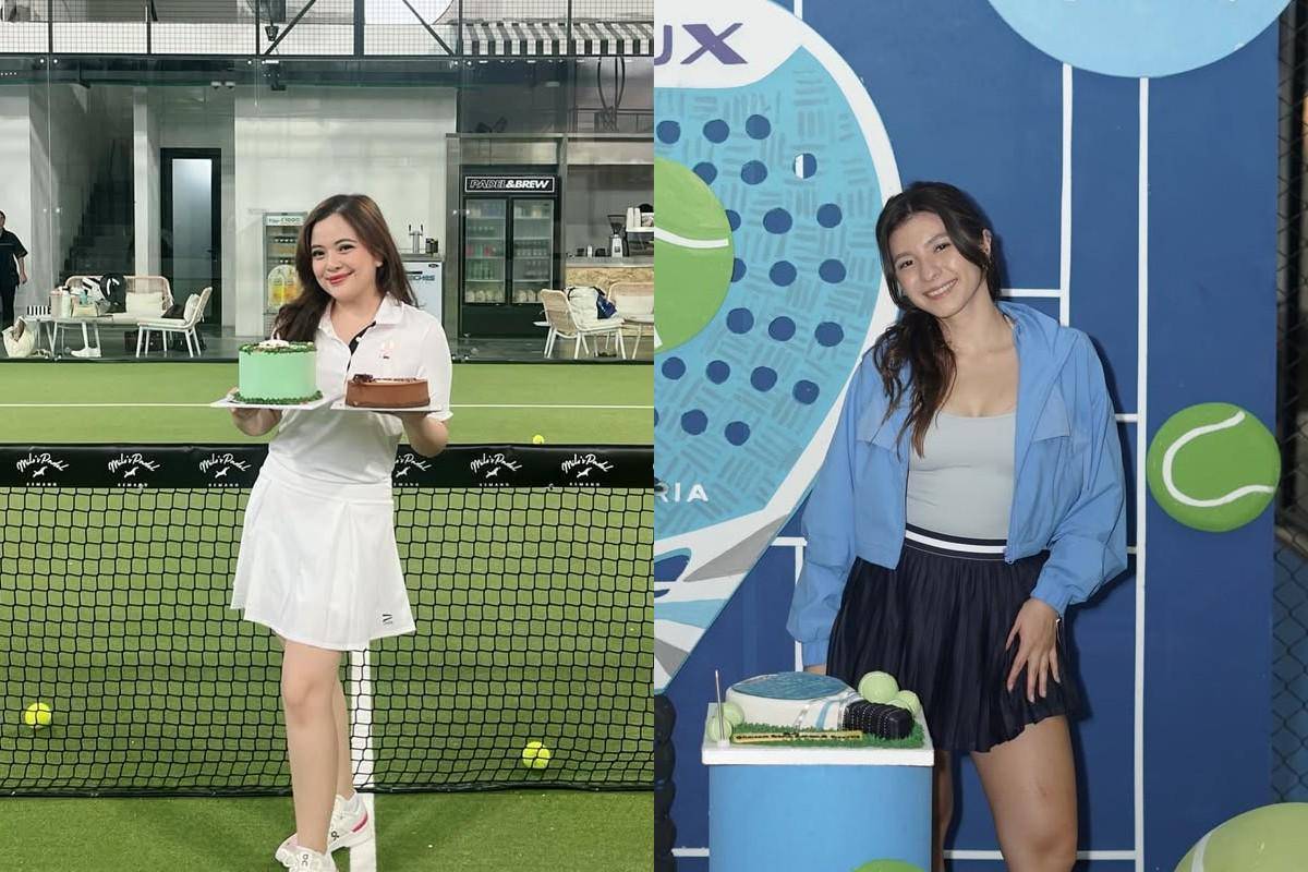 artis ulang tahun di lapangan padel 