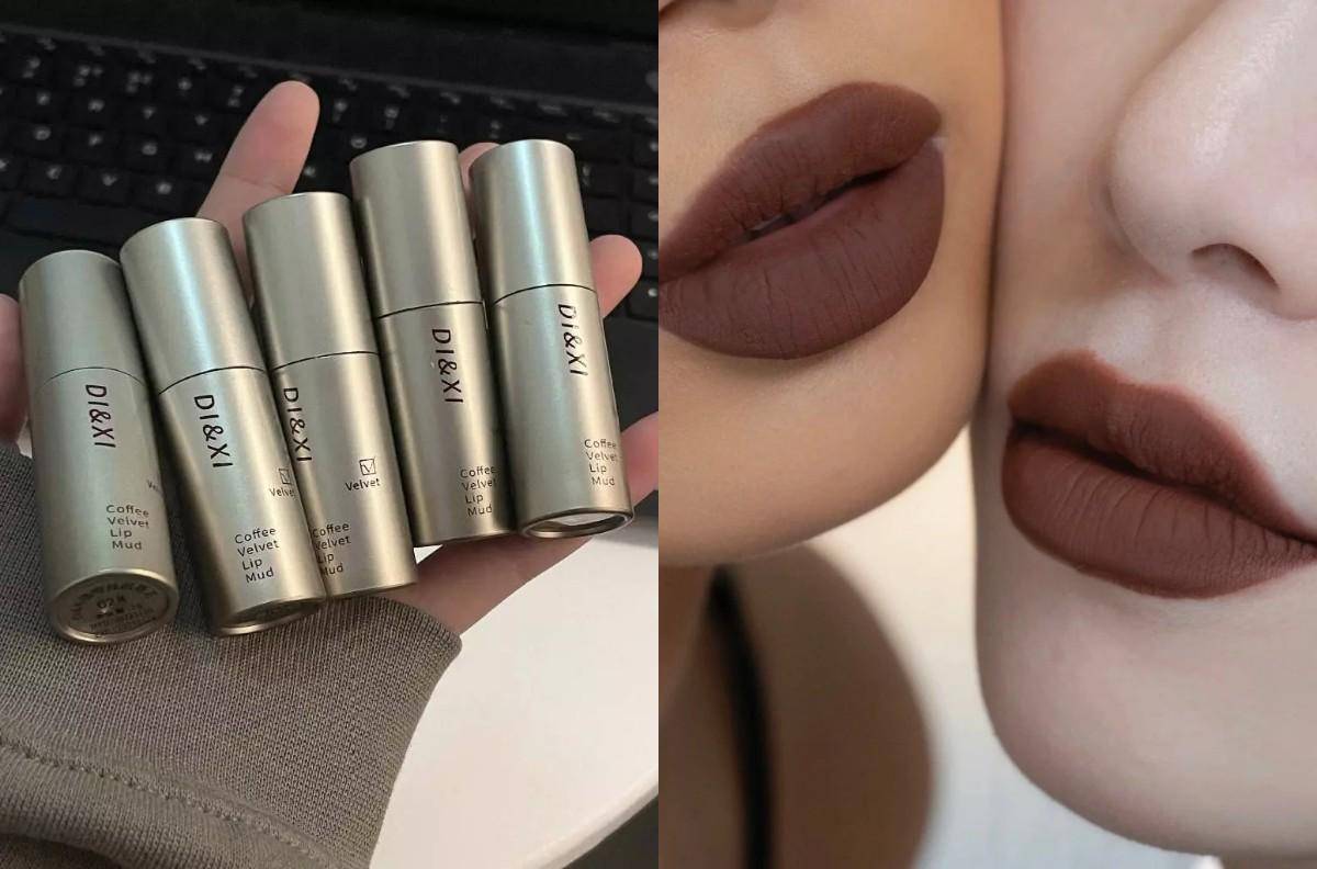 DI&XI - Coffee Velvet Lip Mud Shade 01 Cokelat Kastanye (shopee.co.id/DI&XI)