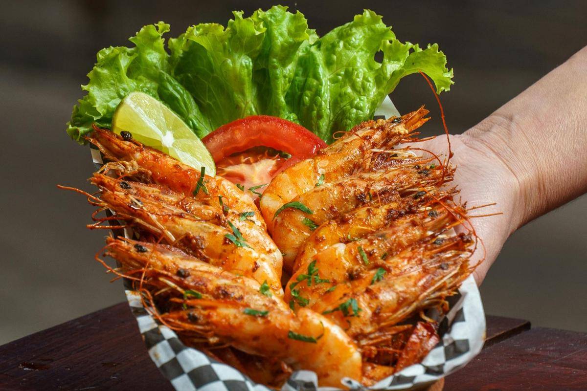ilustrasi udang bakar 