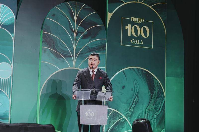 Winston Utomo, Founder & CEO IDN, membuka FORTUNE Indonesia 100 Gala