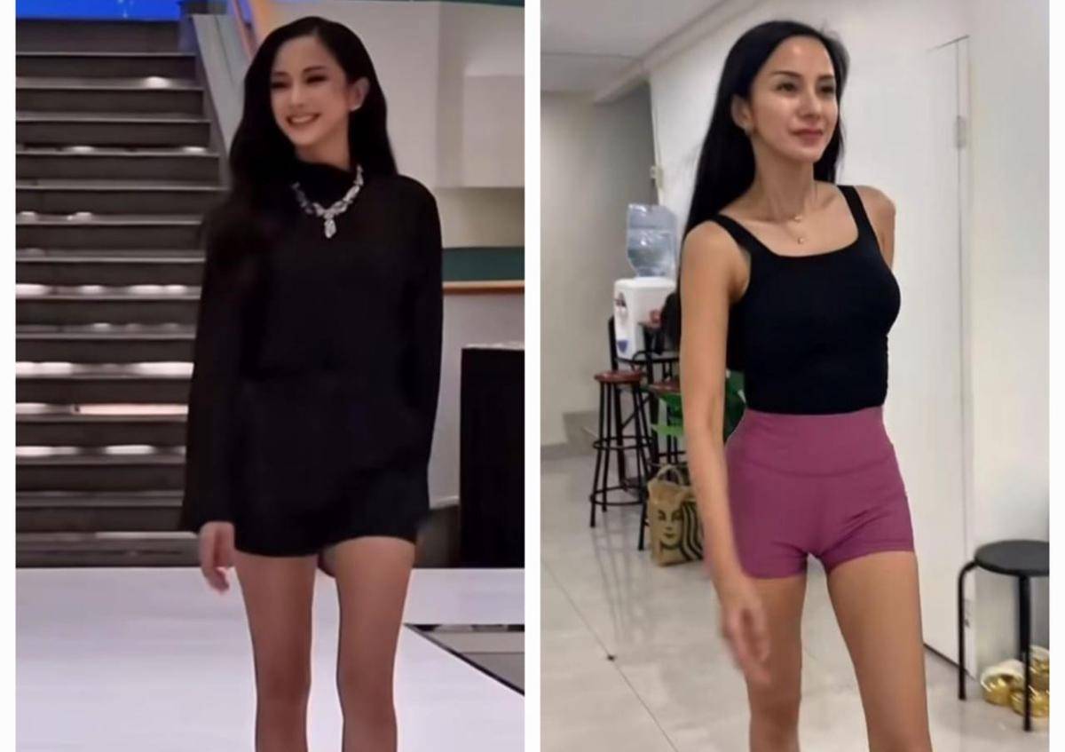 potret Kirana Larasati latihan catwalk dengan coach internasional
