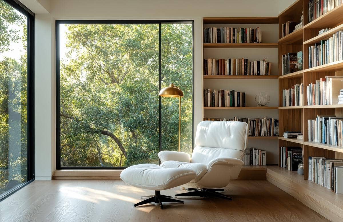 ide desain ruang baca minimalis