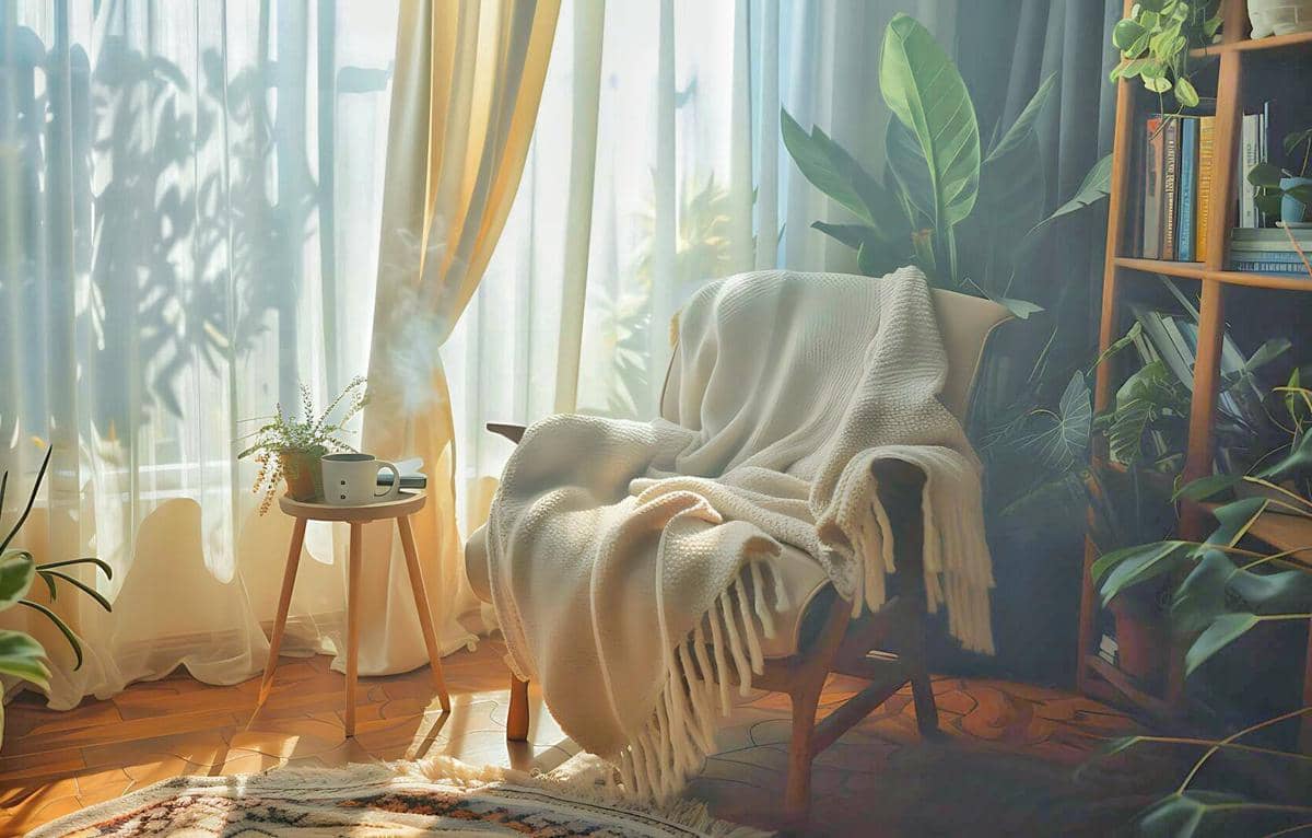 ide ruang baca minimalis simpel 