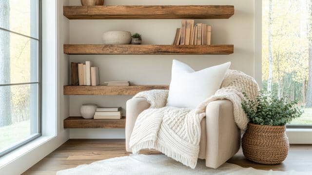 ruang baca estetik ala desain minimalis