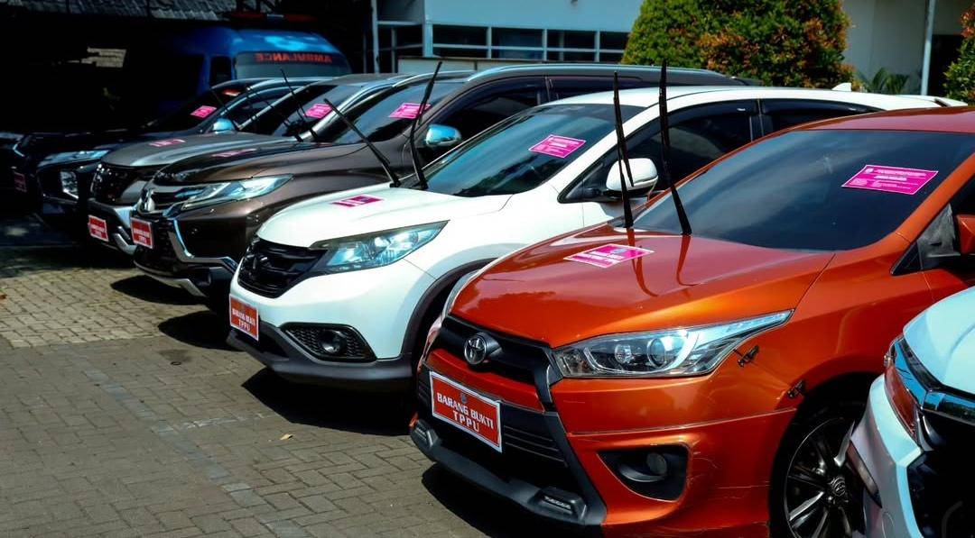 Barang bukti TPPU gembong narkoba asal Sumsel saat dirilis BNN. (Dok. BNN RI)