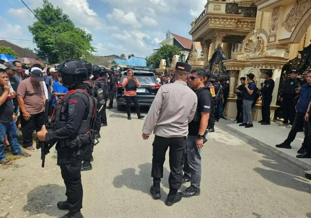 Rumah mewah di Tulung Selapan OKI digeledah dan disegel BNN. (Dok. Istimewa)