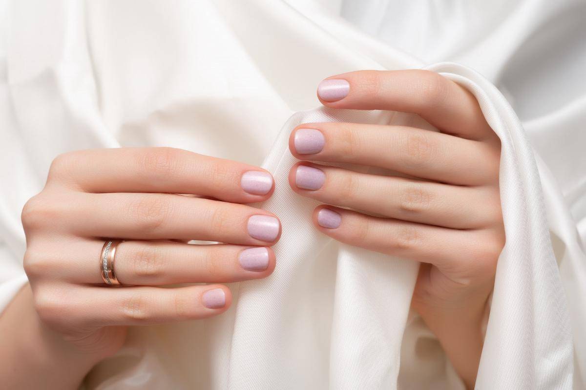 ilustrasi kuku dengan kuteks berwarna mauve nude (freepik.com/devmaryna)