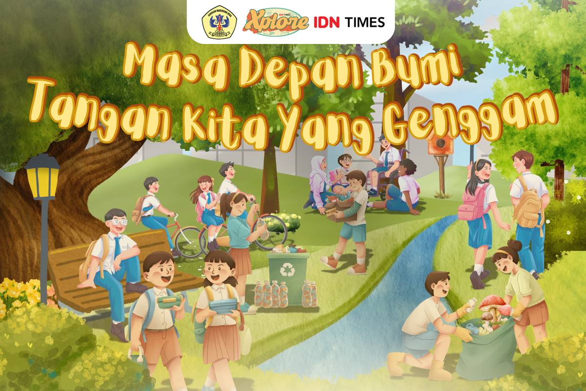 ilustrasi anak-anak sedang melakukan kegiatan