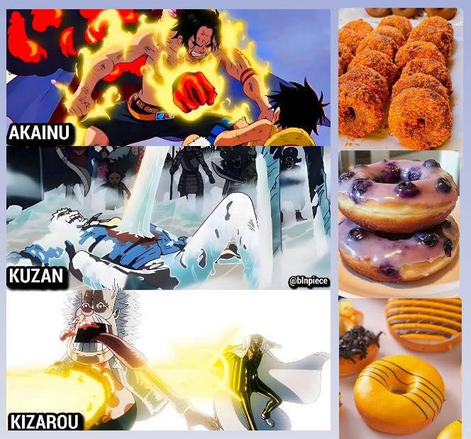meme One Piece tentang donat