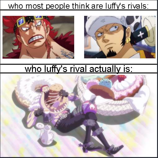 meme One Piece tentang donat
