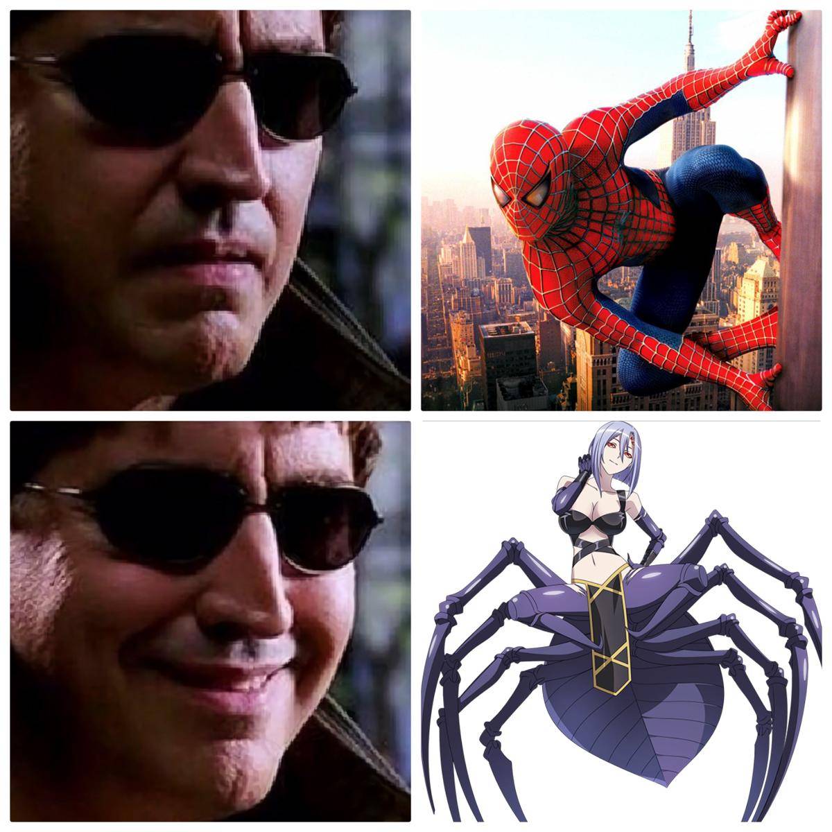 meme anime tentang laba-laba