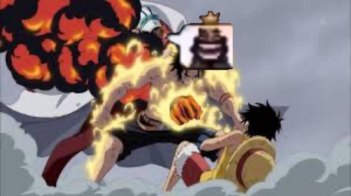 meme One Piece tentang donat