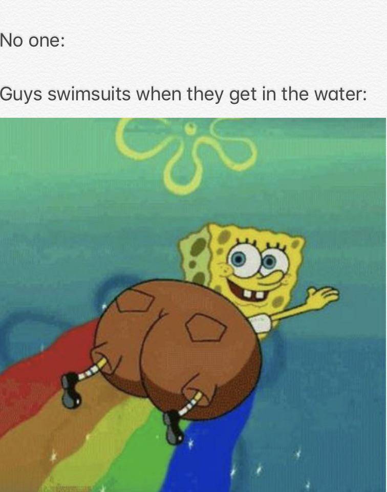 meme SpongeBob tentang kolam renang (reddit.com/user/BiggChunga)