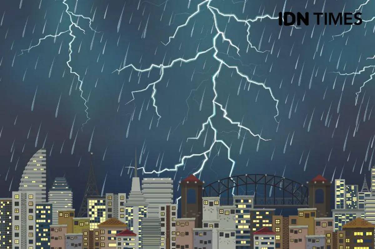 ilustrasi bencana hidrometeorologi (IDN Times/Mardya Shakti)