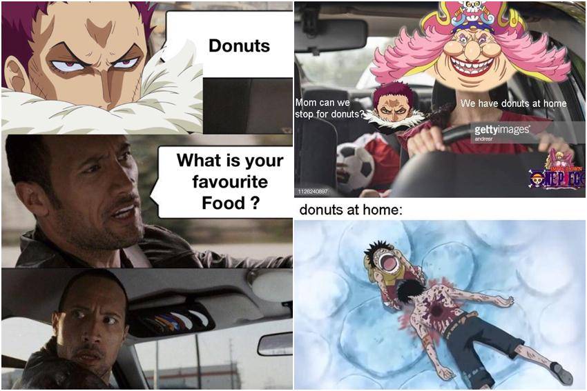 meme One Piece tentang donat 