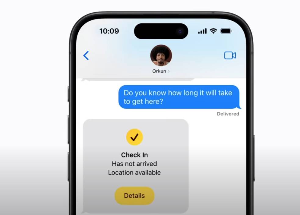 fitur Check In pada iPhone 