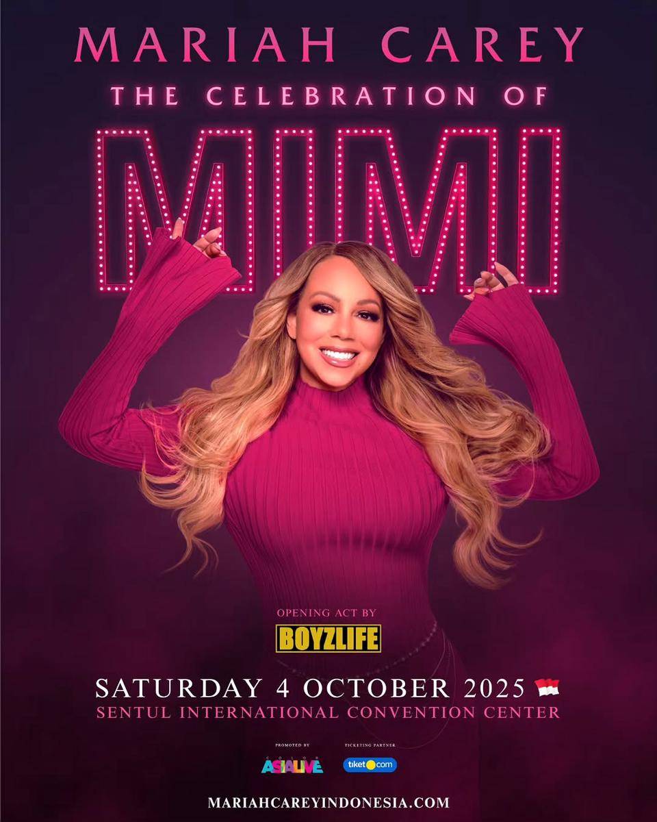 BOYZLIFE bakal jadi guest star dan opening konser Mariah Carey di Sentul 2025