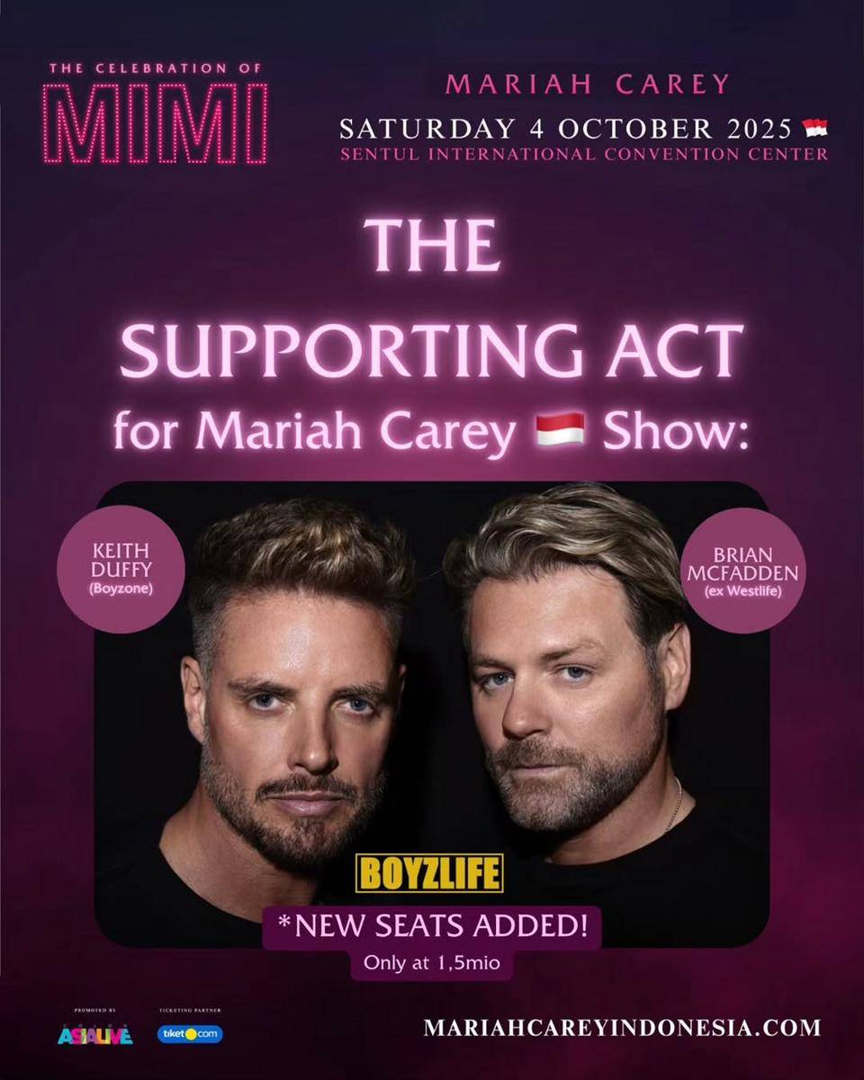 BOYZLIFE bakal jadi guest star dan opening konser Mariah Carey di Sentul 2025