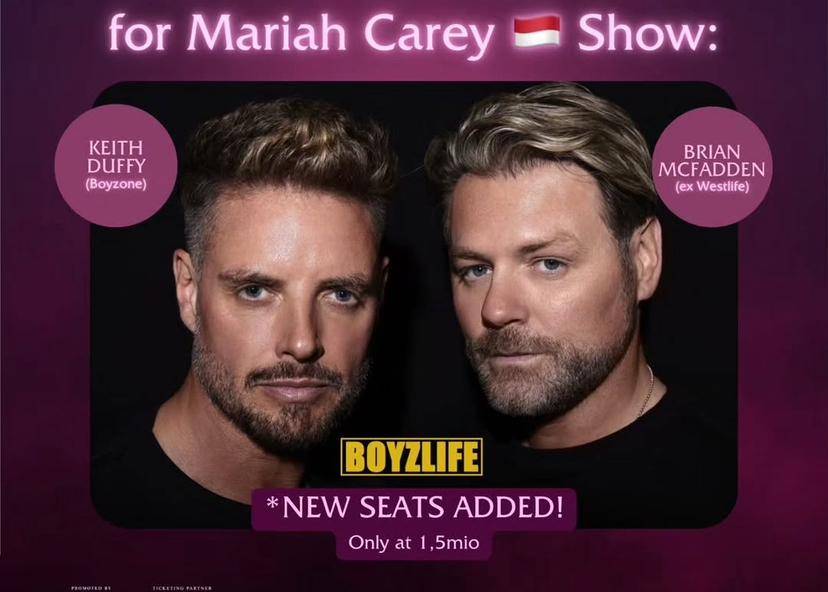 BOYZLIFE bakal jadi guest star dan opening konser Mariah Carey di Sentul 2025