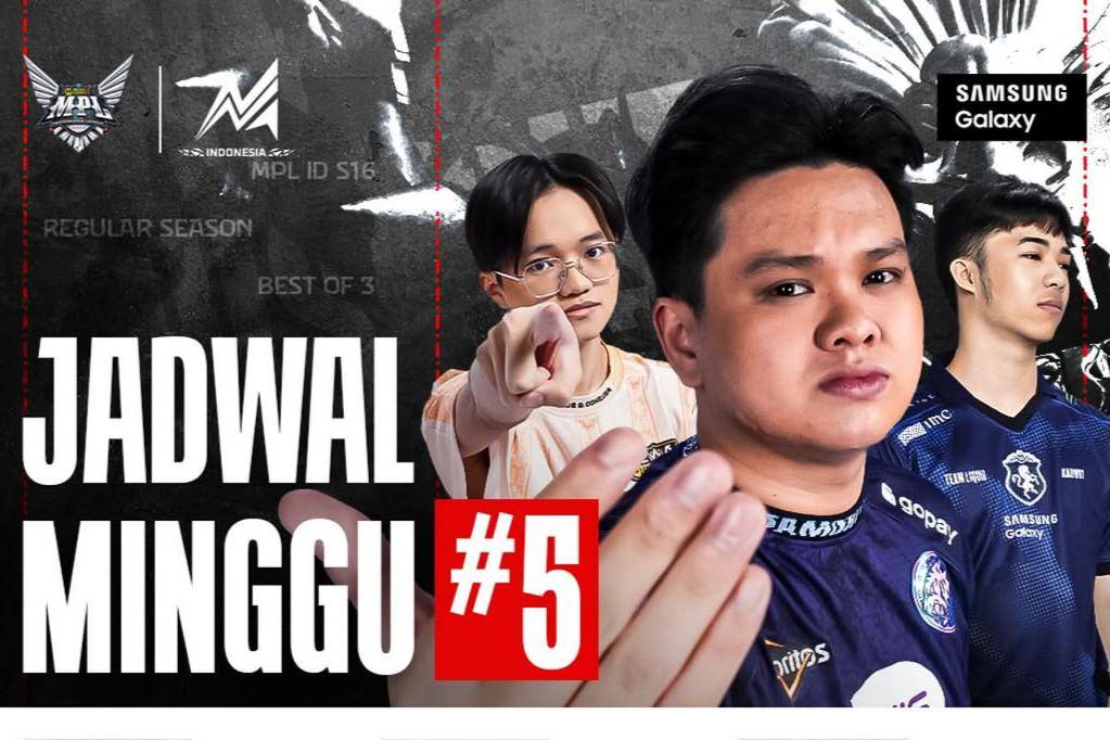 Jadwal minggu ke 5 MPL ID Season 16 Week 5 