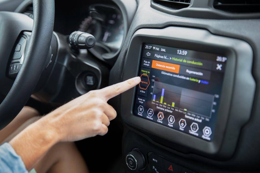 ilustrasi head unit mobil 
