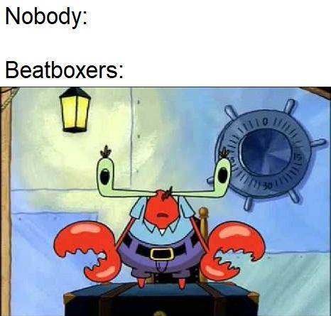 meme SpongeBob tentang dengar lagu