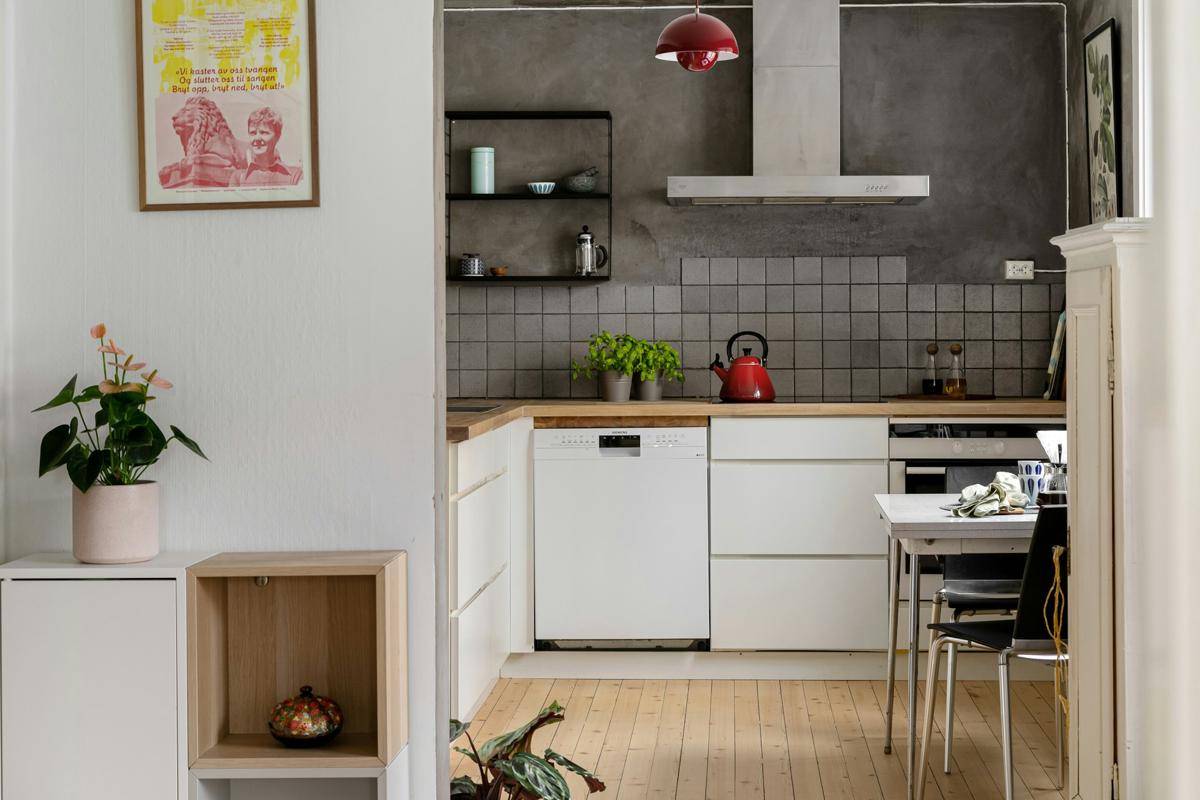 Ilustrasi dapur minimalis gaya industrial