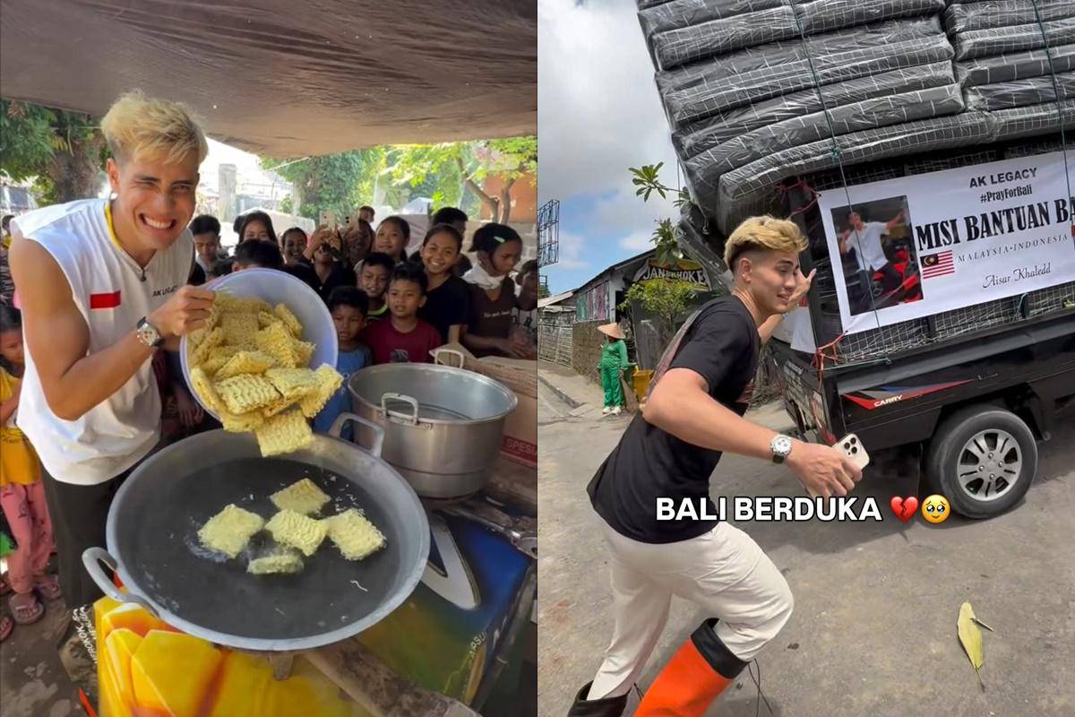 Aisar Khaled bantu korban banjir Bali (instagram.com/aisar_khaledd)