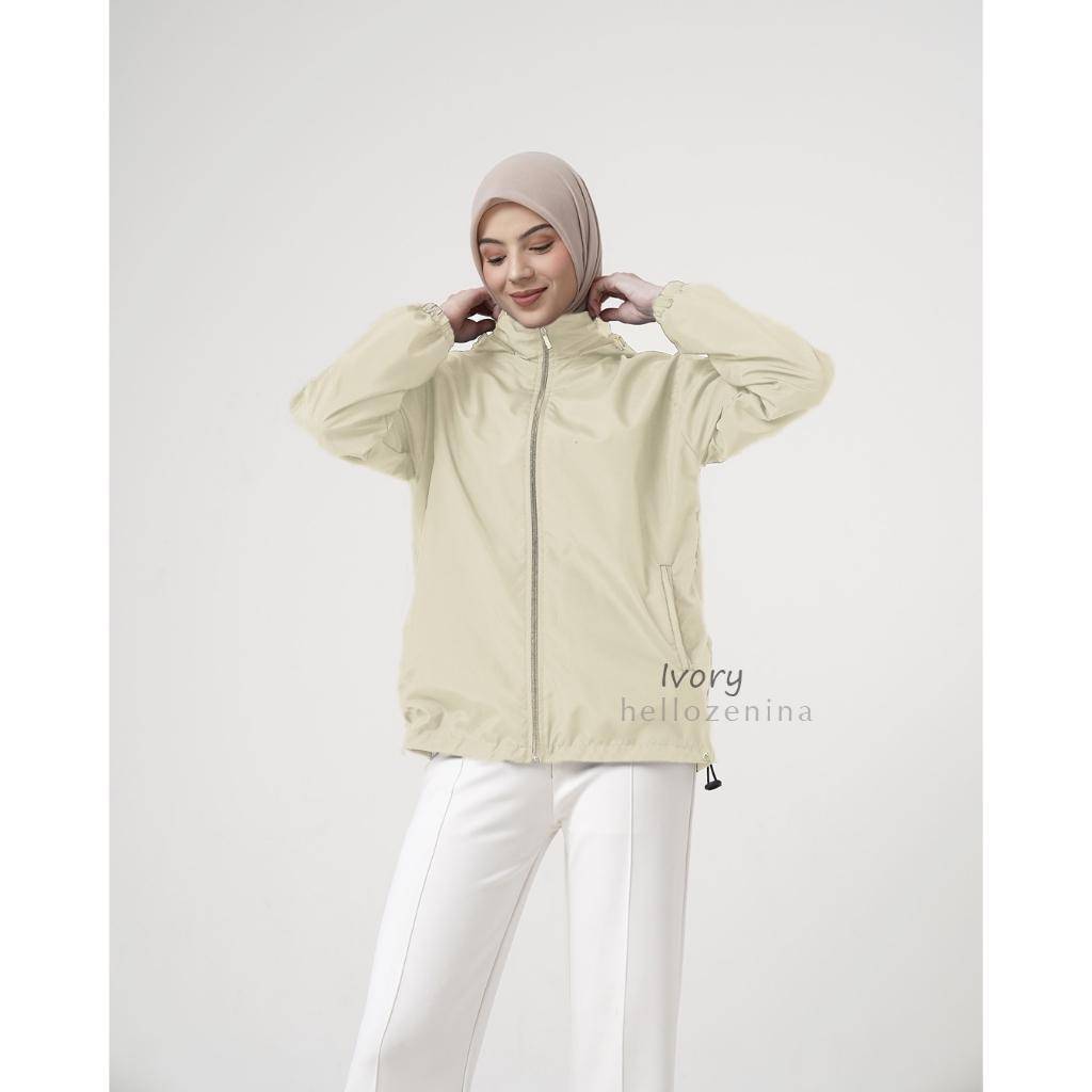 Hello Zenina - Jaket Wanita Niena Parasut Olahraga (shopee.co.id/Hello Zenina Official Shop)