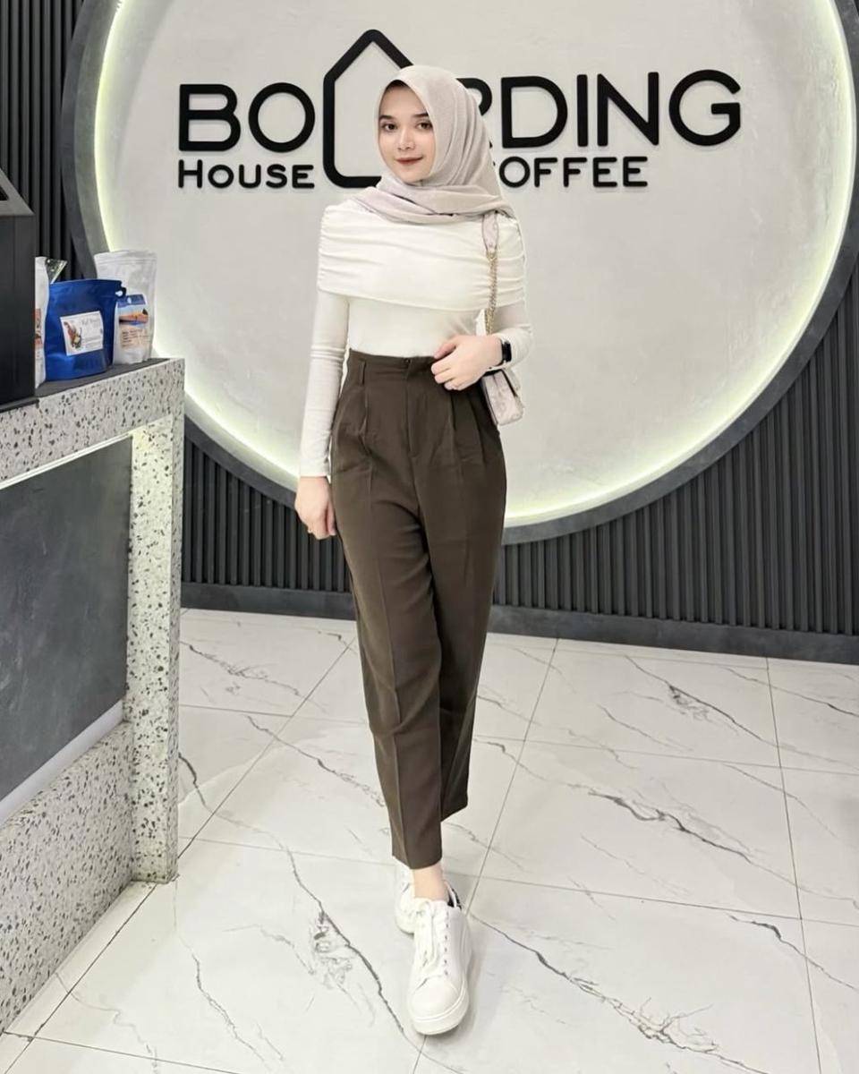 potret ide OOTD kasual modis ala Yowanda Firdausi 
