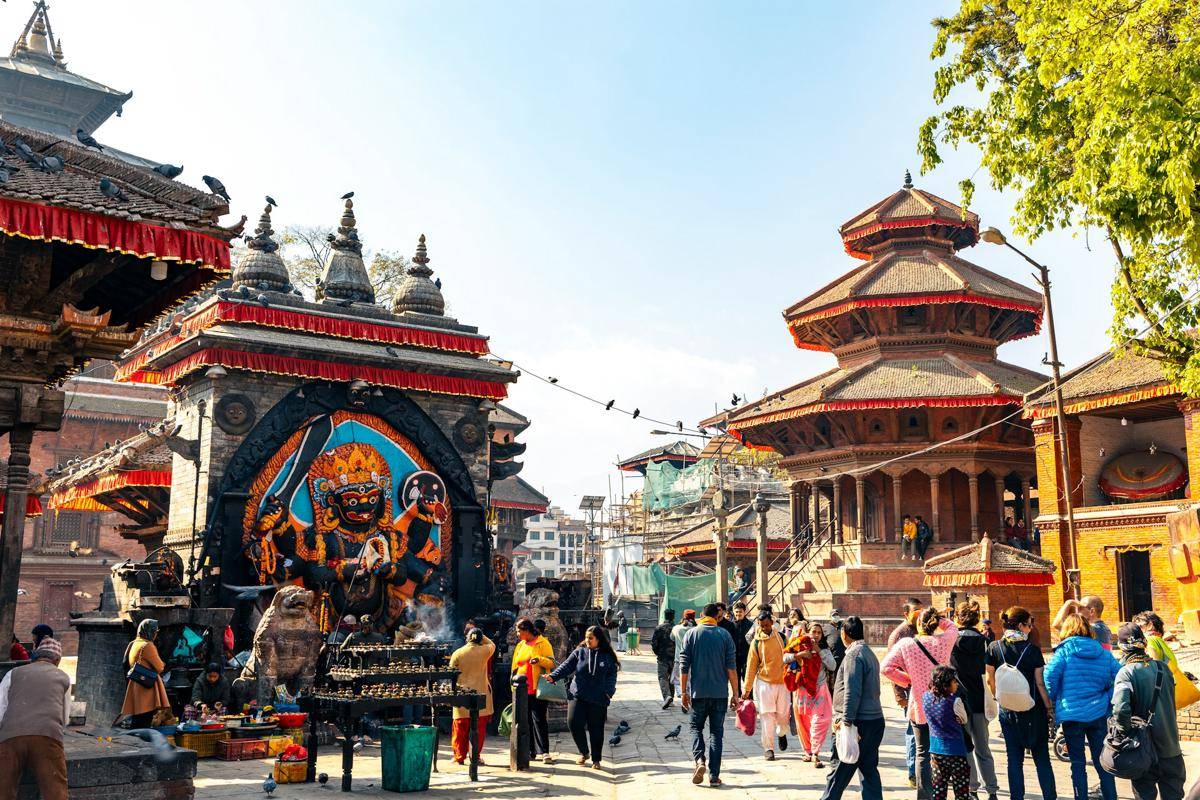 potret Kota Kathmandu, Nepal 