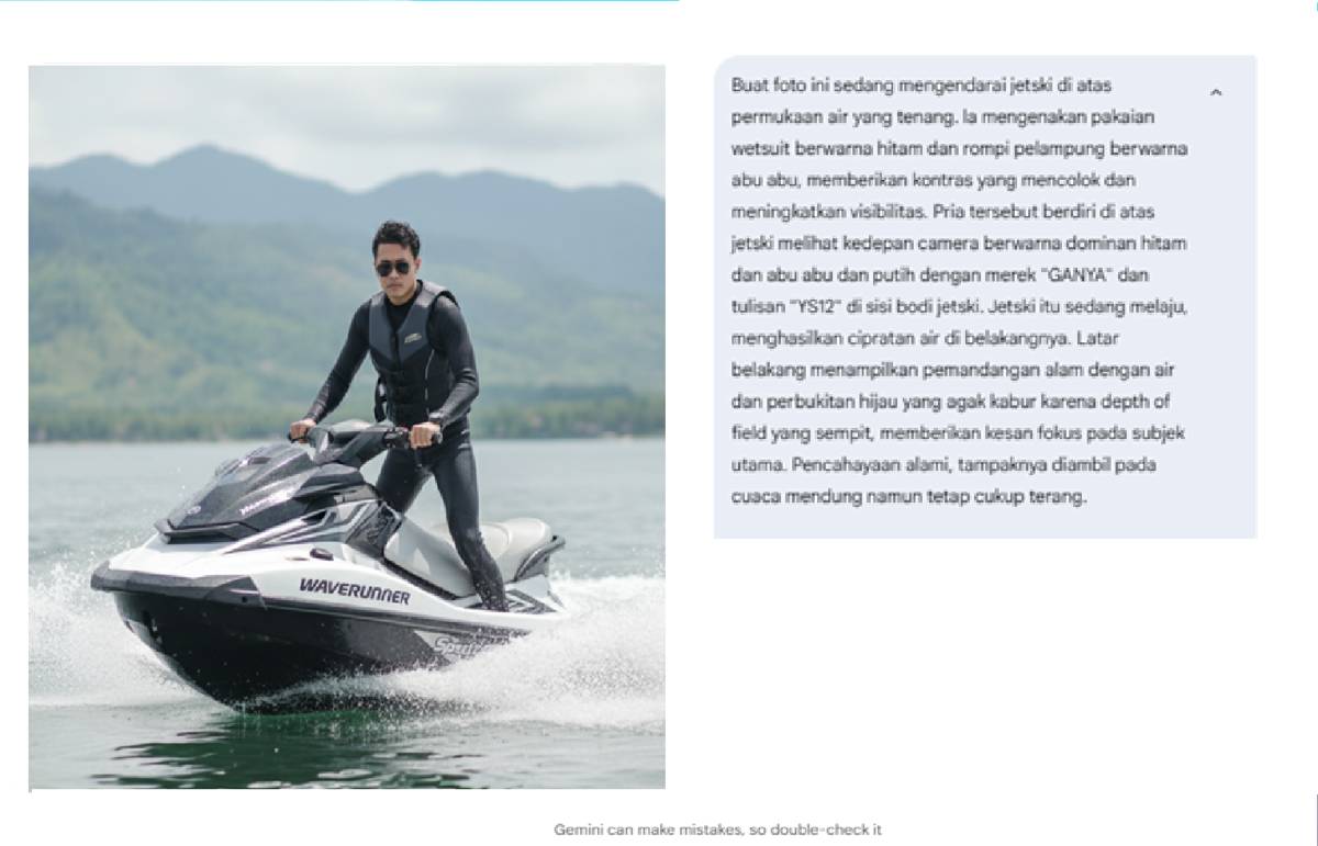 contoh hasil generate Gemini AI