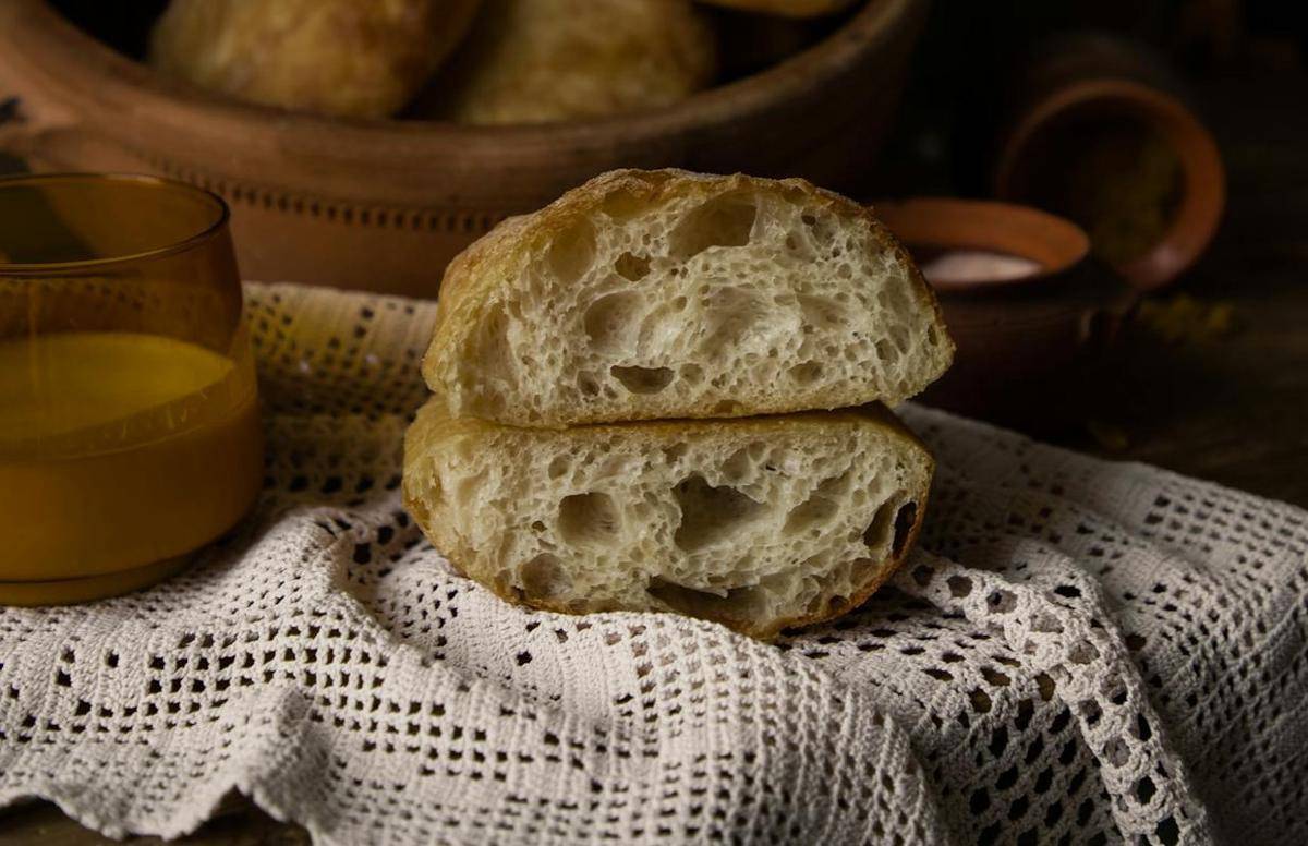 ilustrasi roti ciabatta