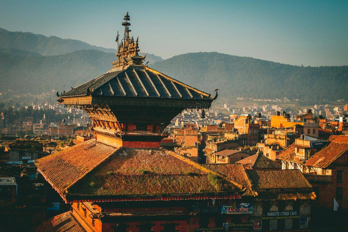 potret Kota Kathmandu, Nepal 
