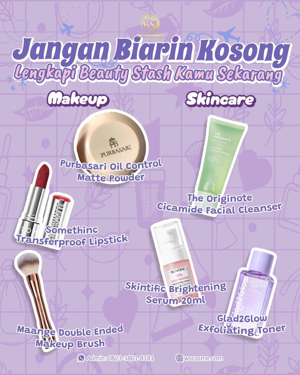 pilihan produk di WS Cosmetics Bali (instagram.com/ws.cosmeticsbali)