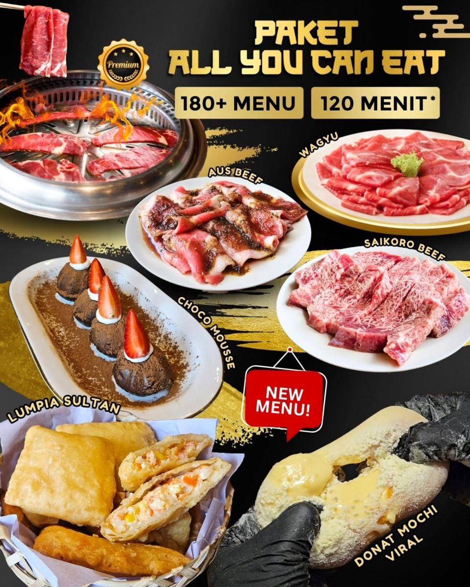 menu di Cocari All You Can Eat Surabaya (instagram.com/cocari_official)