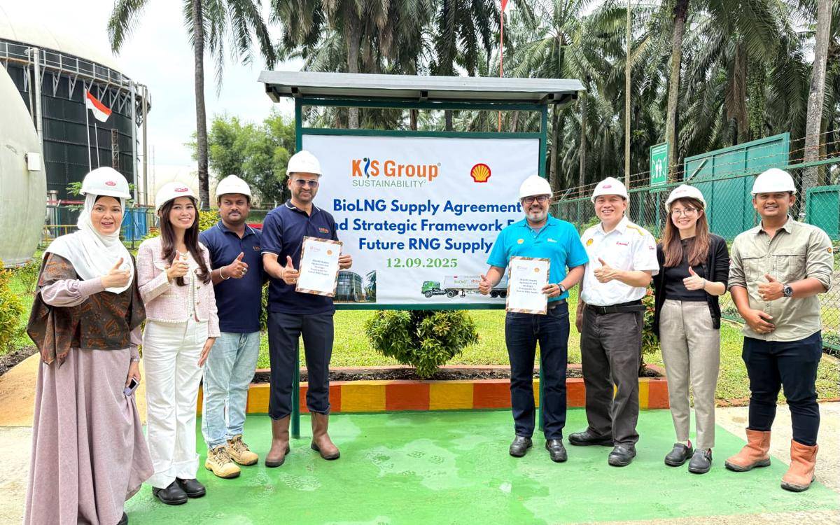 KIS resmi menandatangani perjanjian pasokan BioLNG dengan Shell Eastern Trading (Pte) Ltd di Pabrik BioCNG Blangkahan (dok.KISS)