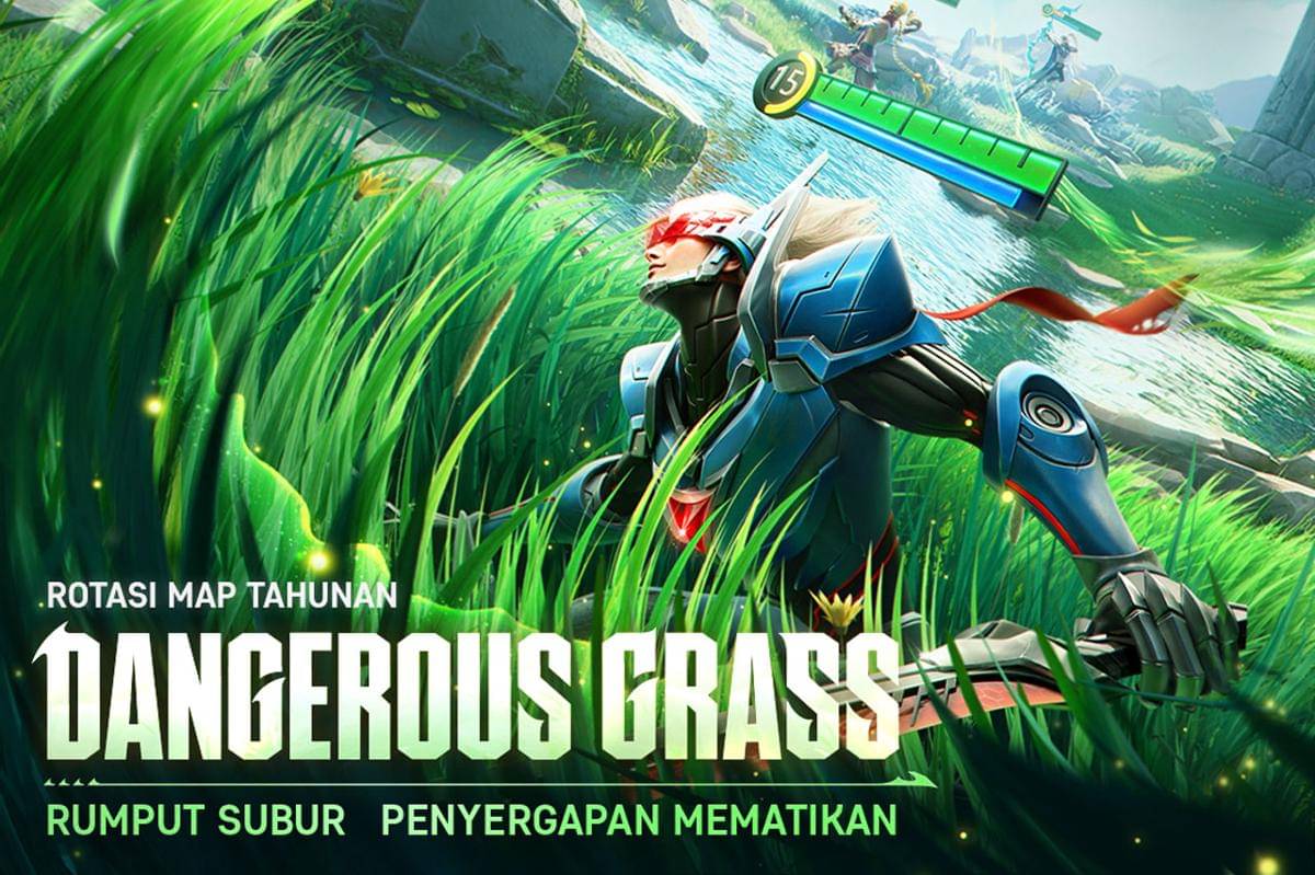 Salah satu map baru dengan perubahan pada semak. (Dok. Moonton)