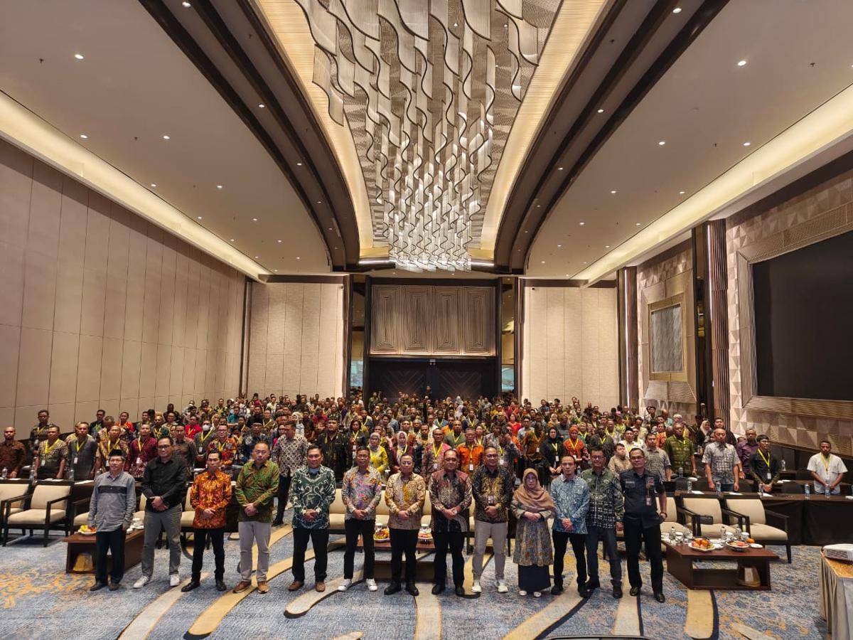 Badan Pengawas Pemilihan Umum (Bawaslu) menggelar Rapat Koordinasi Nasional Bidang Data dan Informasi di Hotel Claro, Makassar, Selasa (16/9/2025). (Dok. Istimewa)