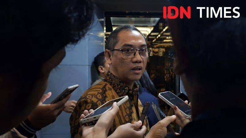 Direktur Jenderal Pengawasan Ruang Digital Alexander Sabar dalam konferensi pers di Kementerian Komdigi, Jakarta Pusat, pada Rabu (17/9/2025). (IDN Times/Rachel Kathryn).