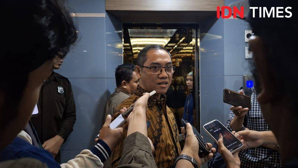 Direktur Jenderal Pengawasan Ruang Digital Alexander Sabar dalam konferensi pers di Kementerian Komdigi, Jakarta Pusat, pada Rabu (17/9/2025). (IDN Times/Rachel Kathryn).