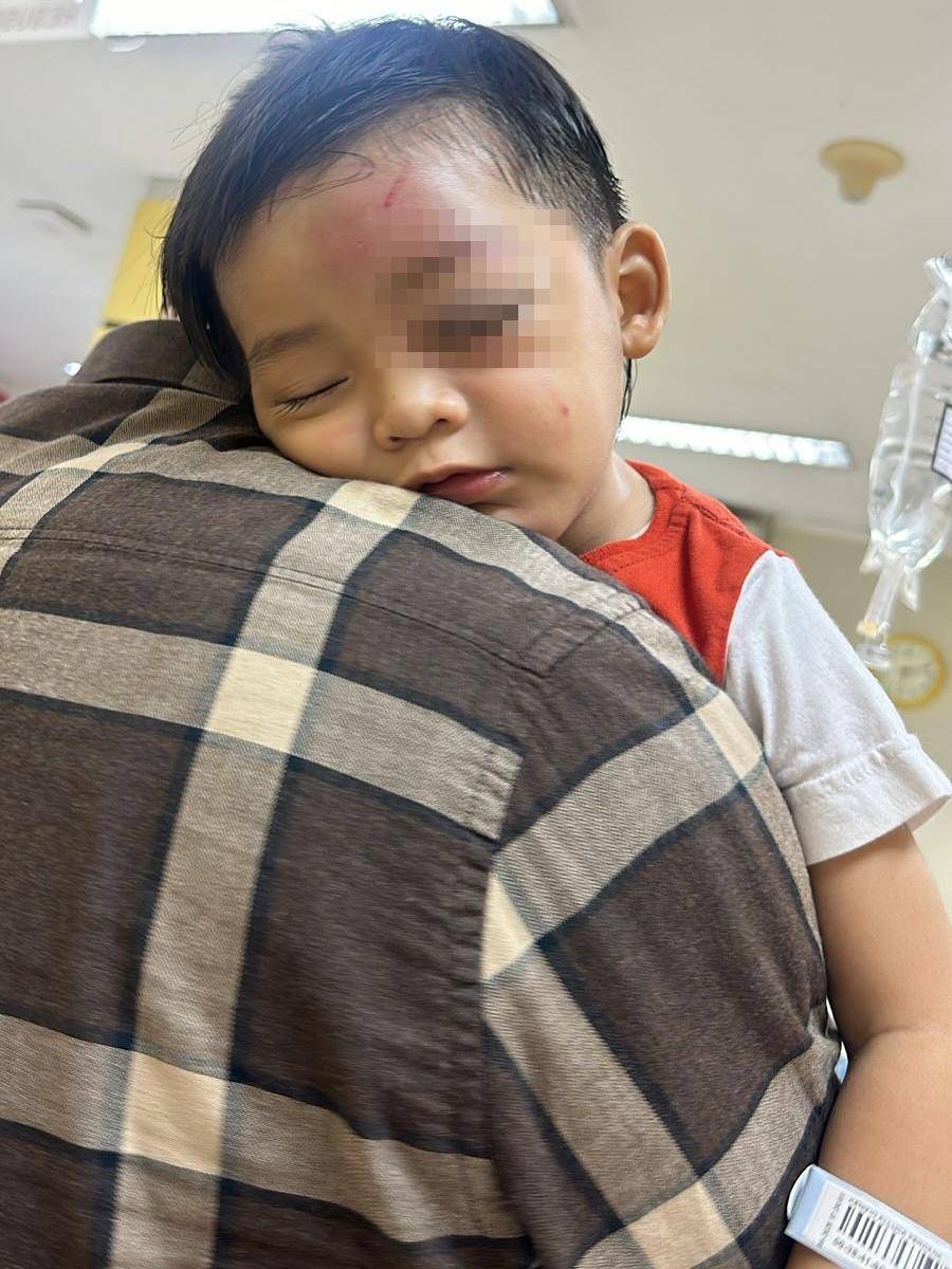 Kondisi Anak Ricky Perdana Usai Jatuh (Instagram.com/rickyperdana06)
