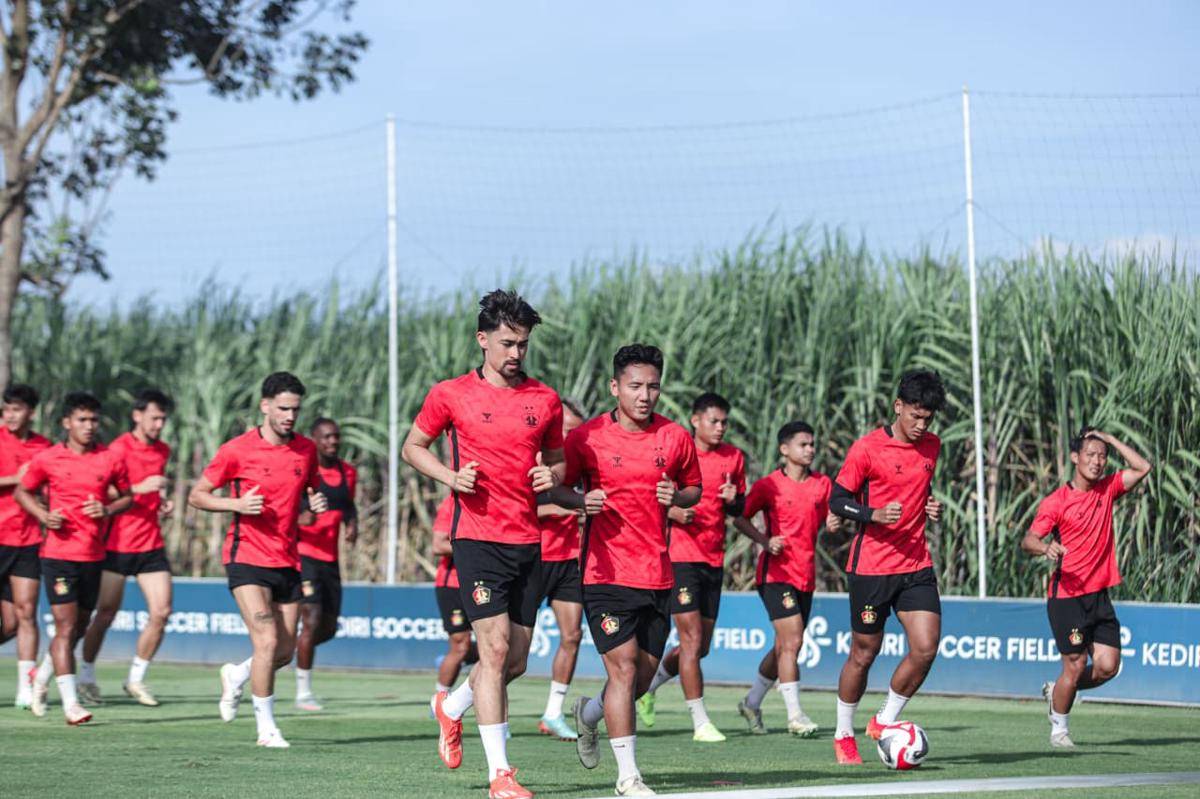 Pemain Persik Kediri saat berlatih. IDN Times/istimewa
