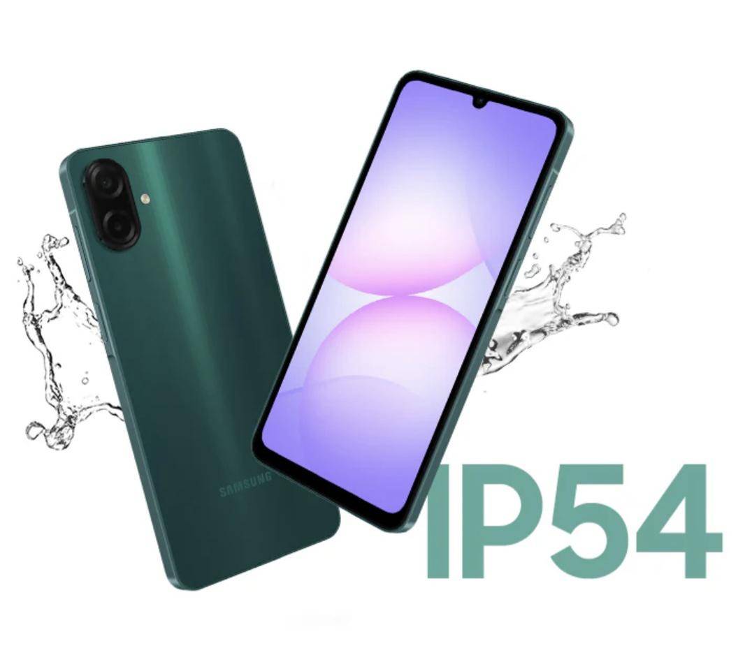 ilustrasi Samsung Galaxy A07 yang bersertifikasi IP54
