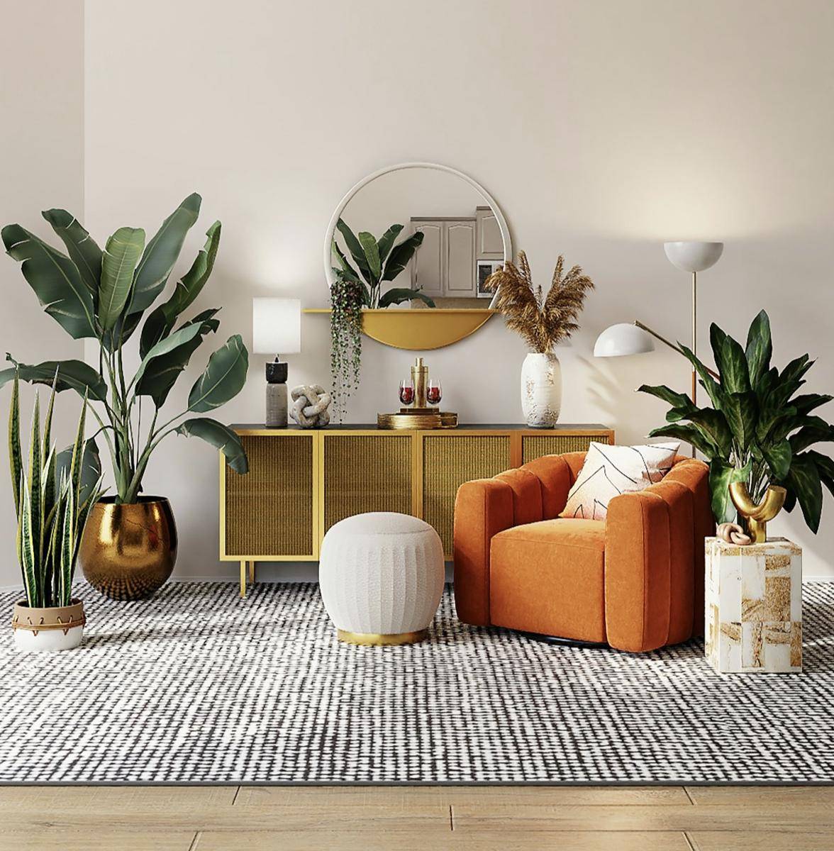 ilustrasi furnitur di rumah (unsplash.com/Spacejoy) 