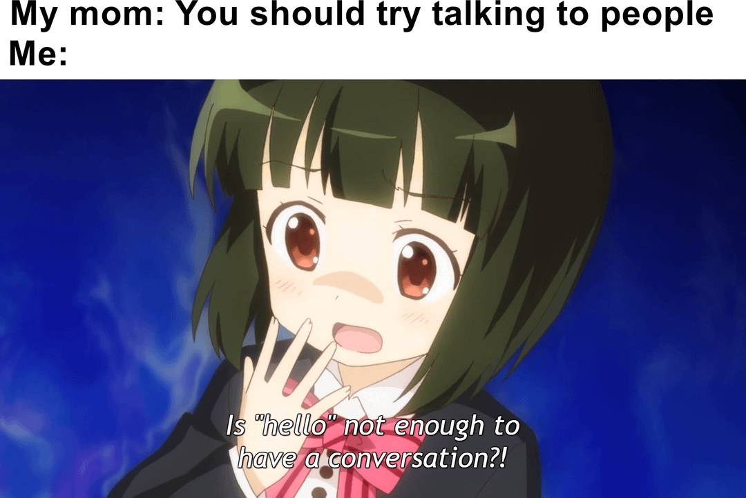meme anime tentang rasa cemas berlebihan