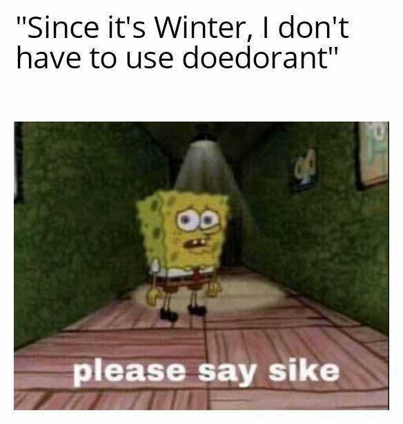 meme kartun tentang deodoran