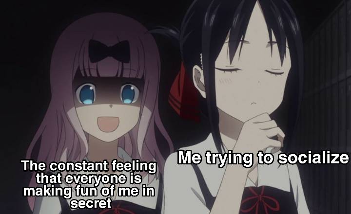 meme anime tentang rasa cemas berlebihan