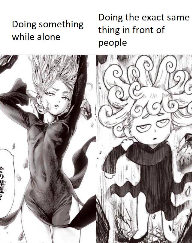 meme anime tentang rasa cemas berlebihan